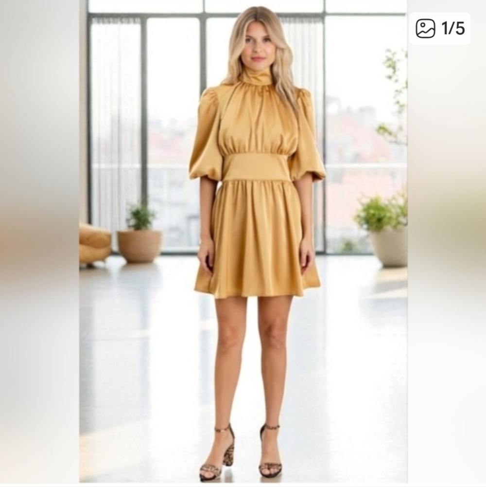 Sedge Gold Dress